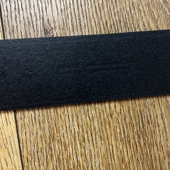 NWT Nordstrom Black Manmade Leather Belt Size L main image 7